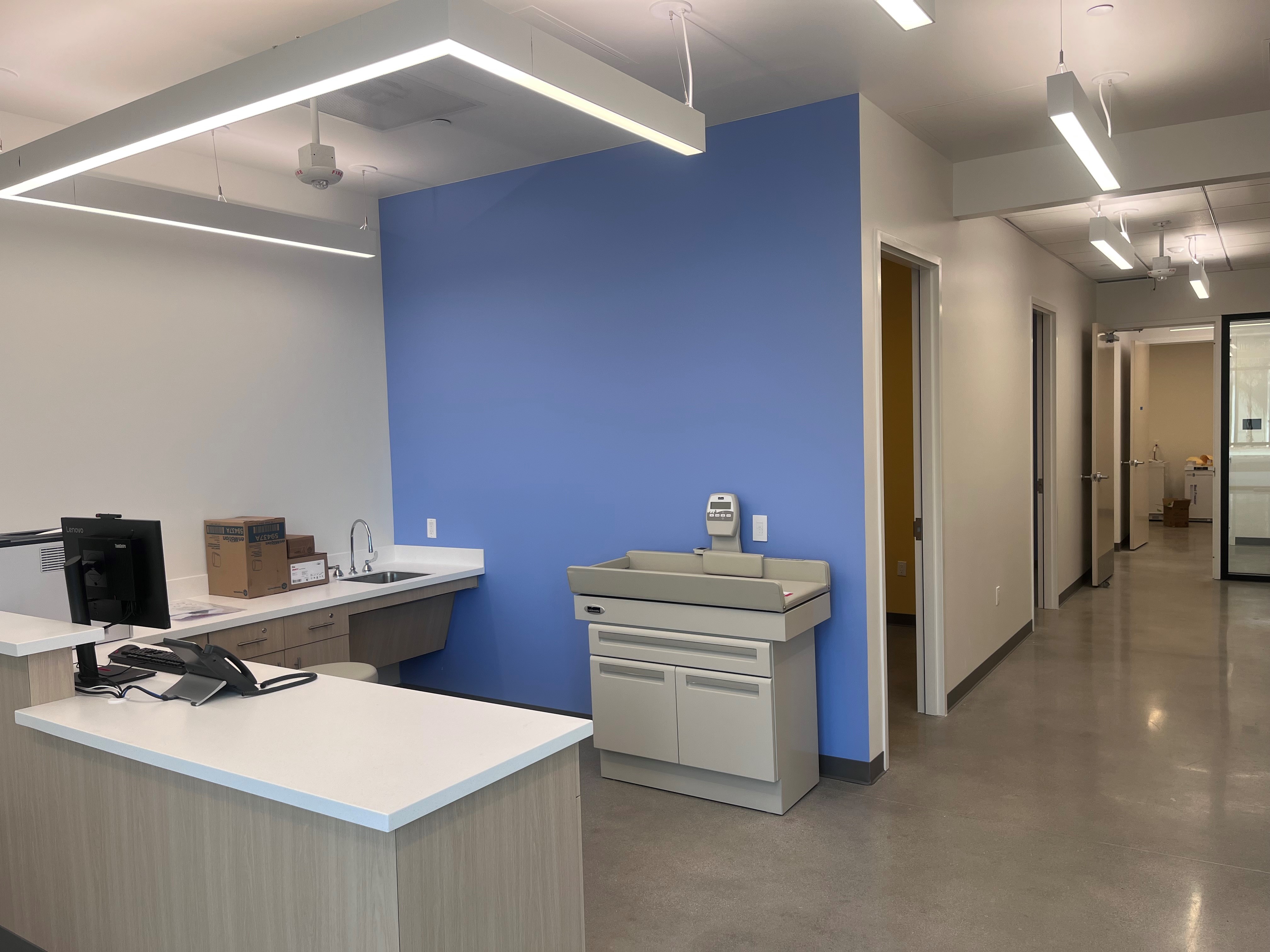 Clinic exam-room pod