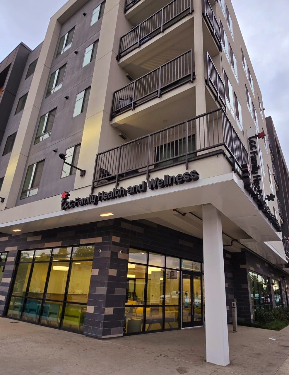 TCC Family Health & Wellness building exterior at Anaheim & Walnut, Cambodia Town